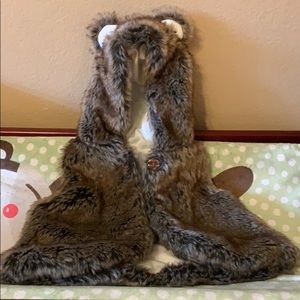 Faux fur toddler vest